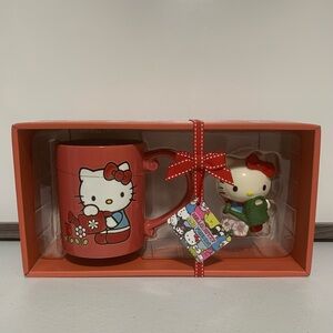 Hello Kitty by Sanrio x Blue Sky Hand Crafted & Painted Mug and Figurine Set-New